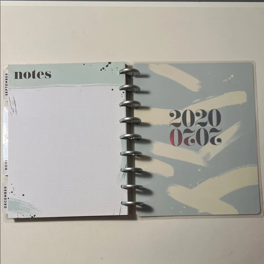 The Happy Planner - Artistic Brushstroke Design in Pink, Blue, and Black